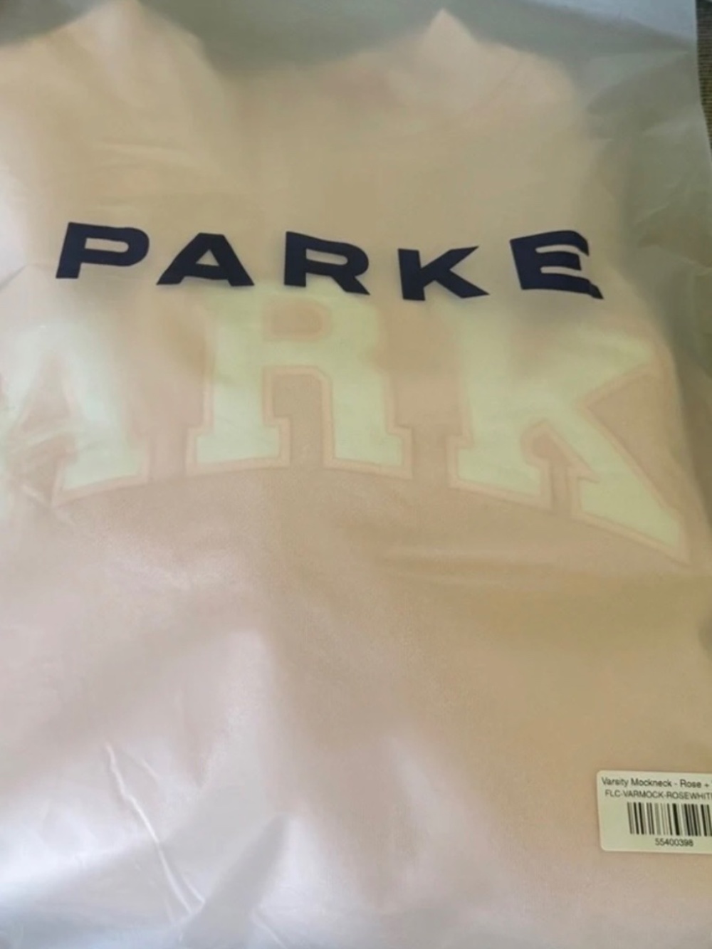 PARKE - Varsity Mockneck - Rose L/XL - Picture 5 of 6